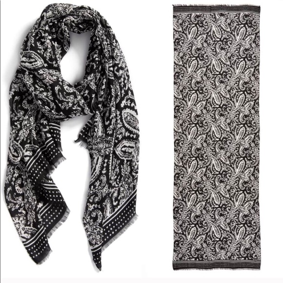 NWT - REBECCA MINKOFF ORNAMENT PAISLEY SCARF - Picture 2 of 4